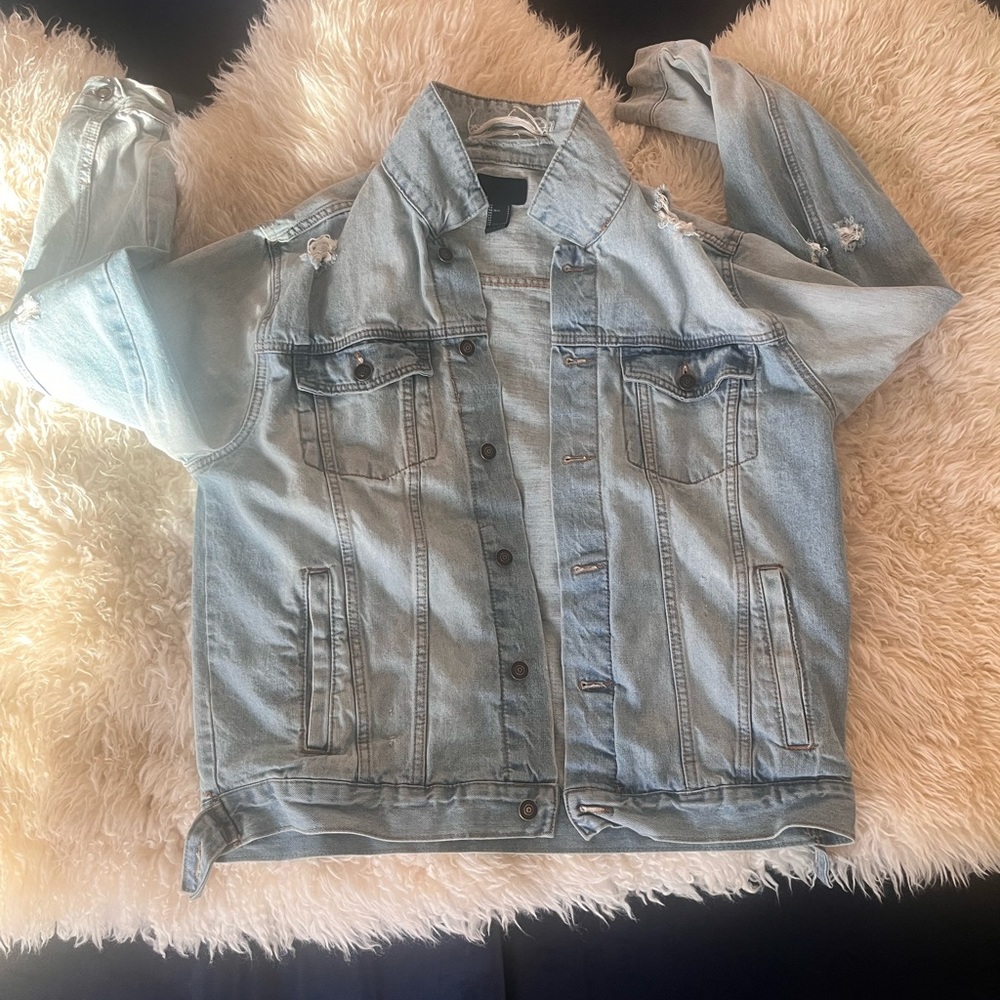 Stylish Light Blue Denim Jacket